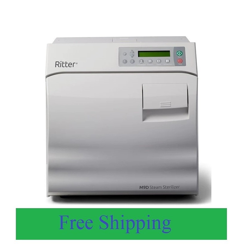 Sterilizer Ritter® M9D Tabletop Autoclave Steam 9 Inch Diameter X 15 Inch Depth Manual Door by Midmark  ID M9D-042